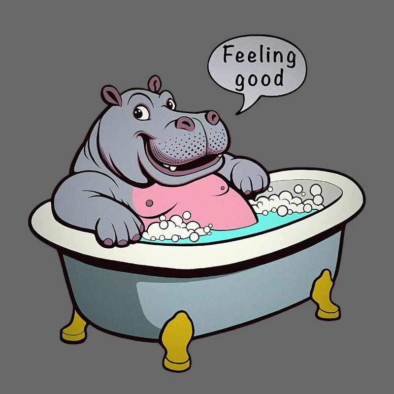 Nilpferd in der Badewanne