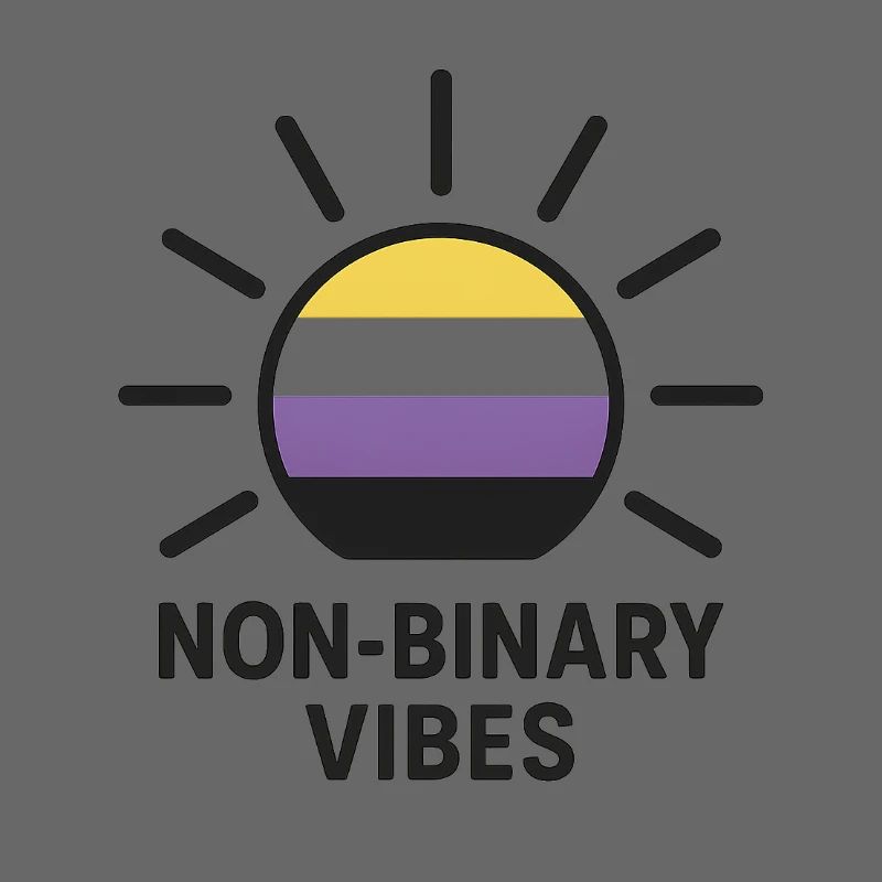 Non-Binary Vibes Sonnenlogo