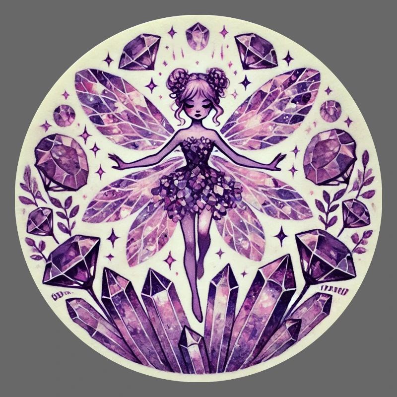 Conception de fée de cristal mystique