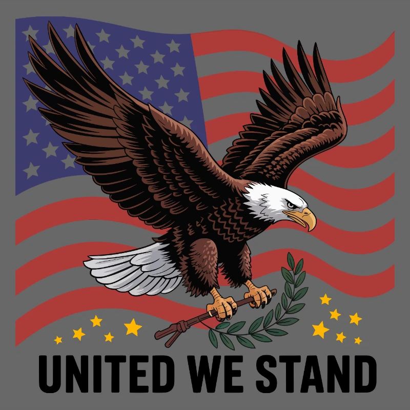 Eagle and Flag