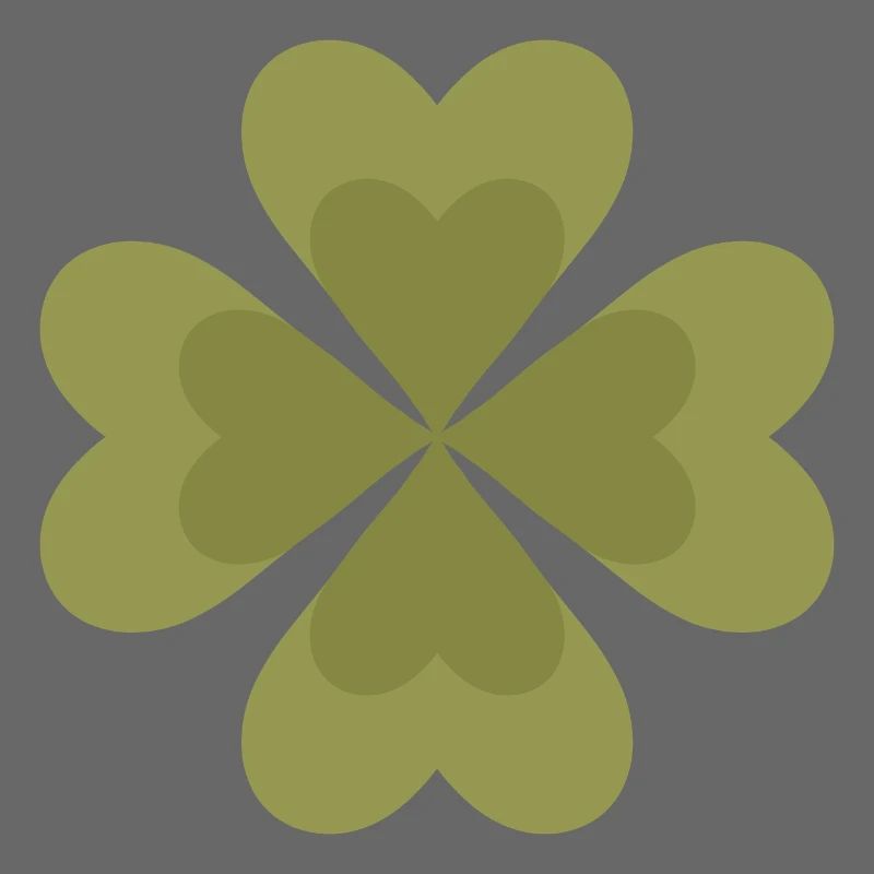Conception de motif de trèfle à quatre feuilles