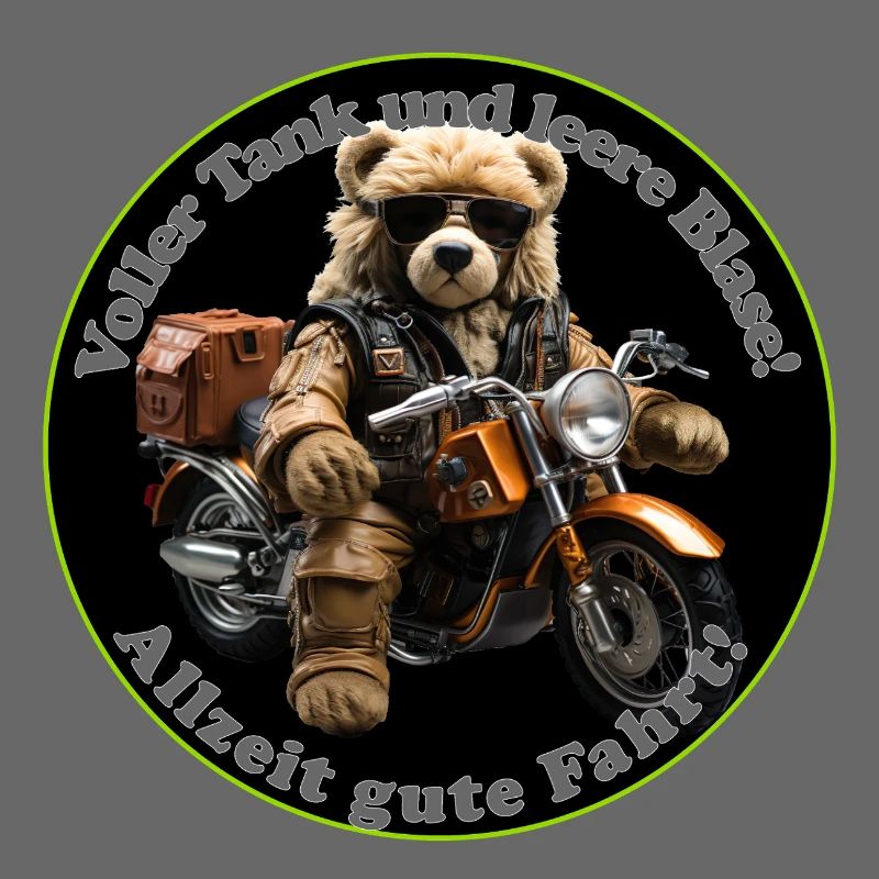 Teddy d’aventure à moto