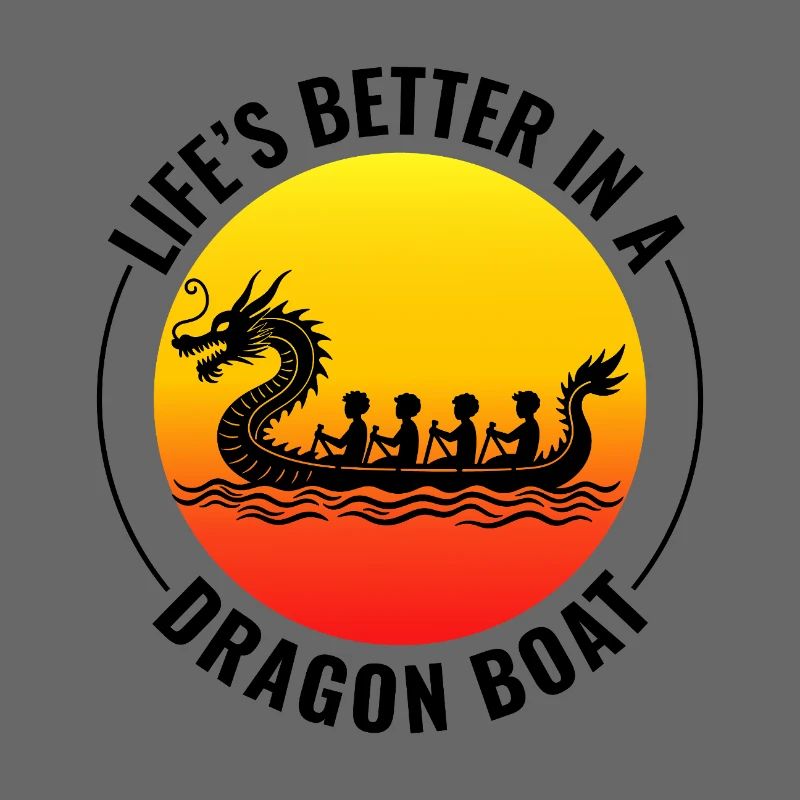 Synchronisiertes Paddelteam Drachenboot