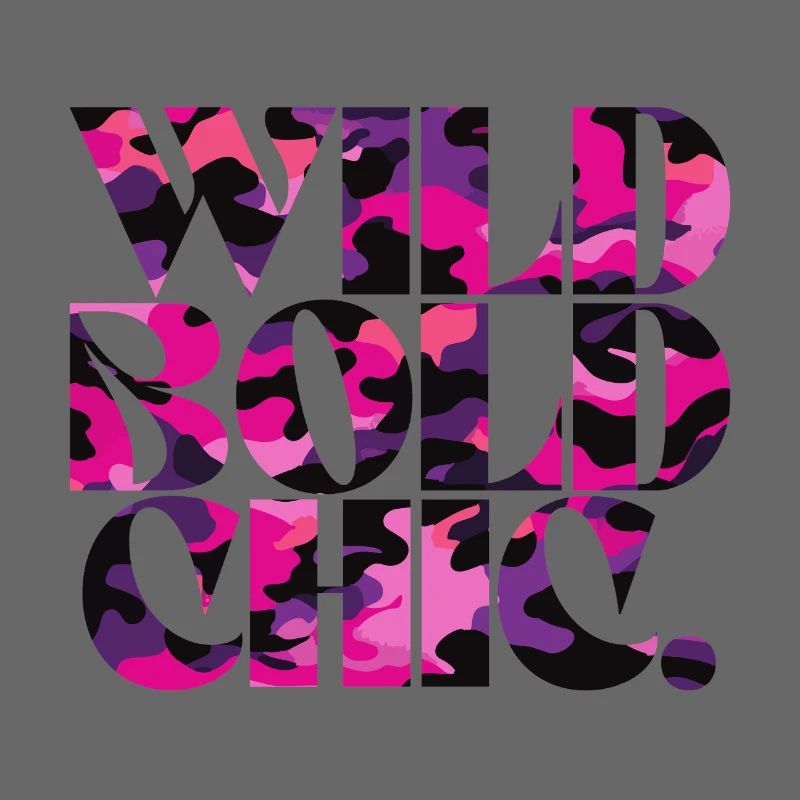 Wild Bold Chic Camo Pattern Design