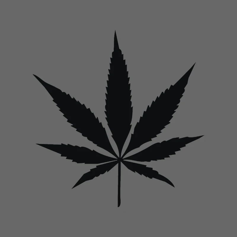 Silhouette de feuille de cannabis
