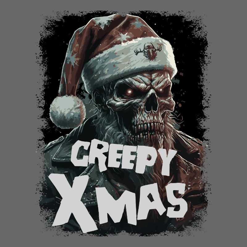 Zombie avec chapeau de Père Noël
