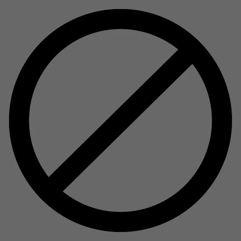 Nicht erlaubtes Schild