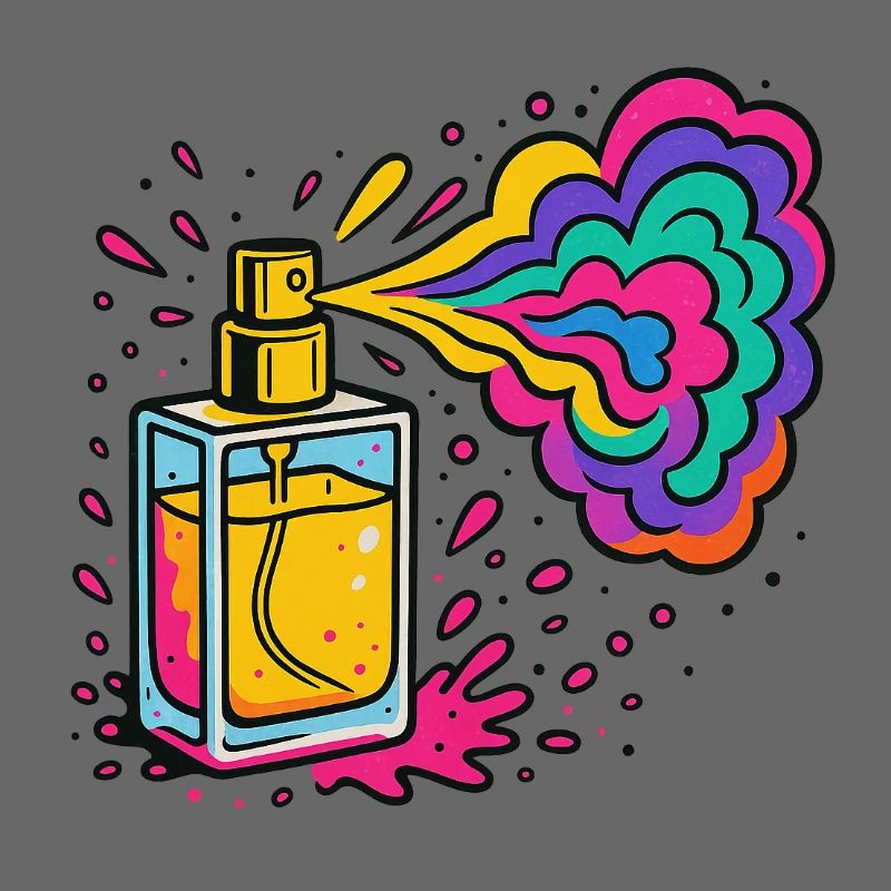 Explosion de couleurs de parfum néon