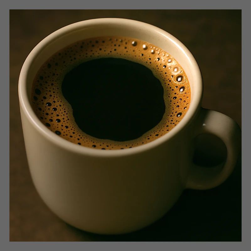 Eine Tasse schwarzer Kaffee