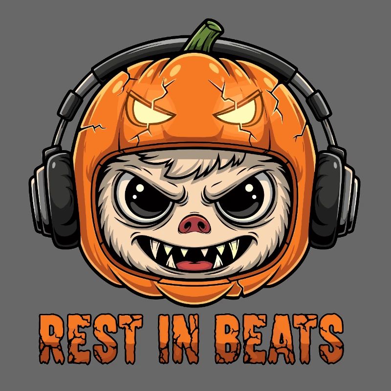 Pumpkin DJ Monkey Rest Beats