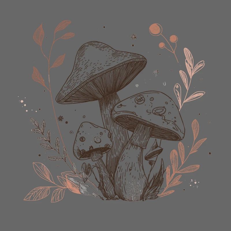 champignon, ramasseur de champignons, cueillette