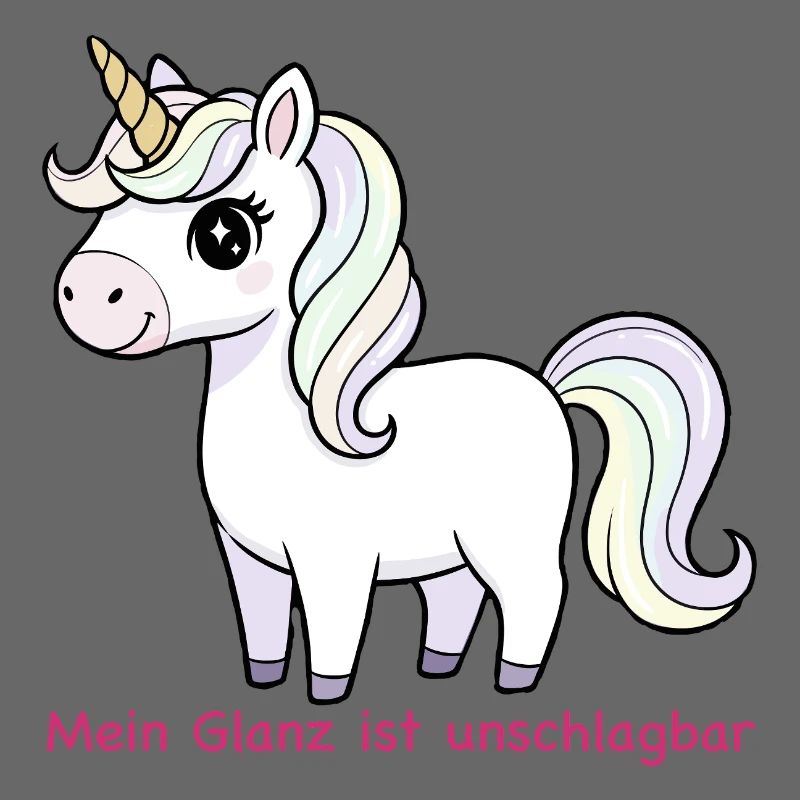 Pastell Einhorn Glanz