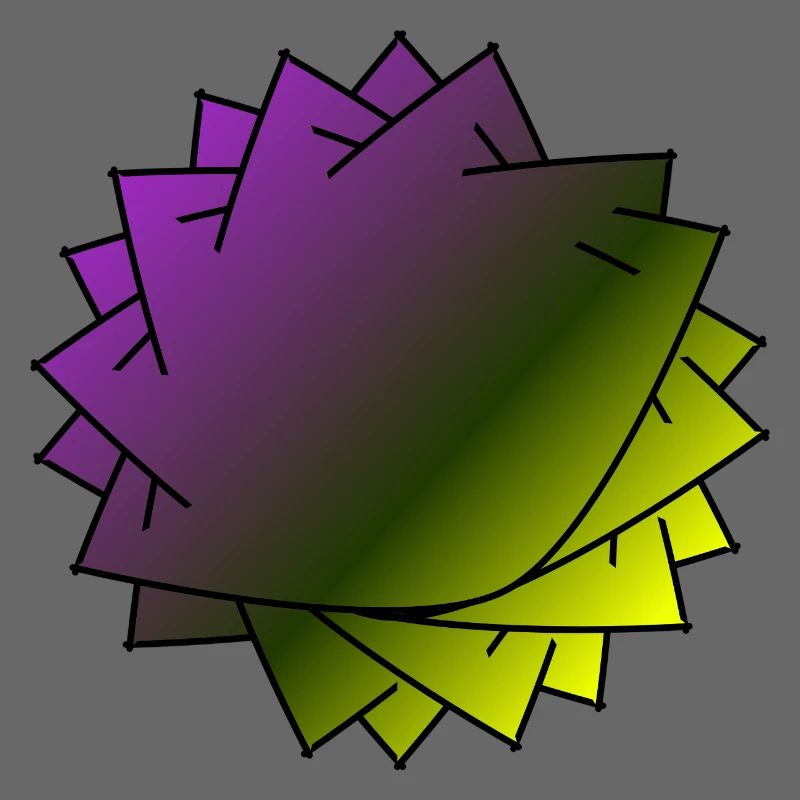 Gradient Leaf Spirale