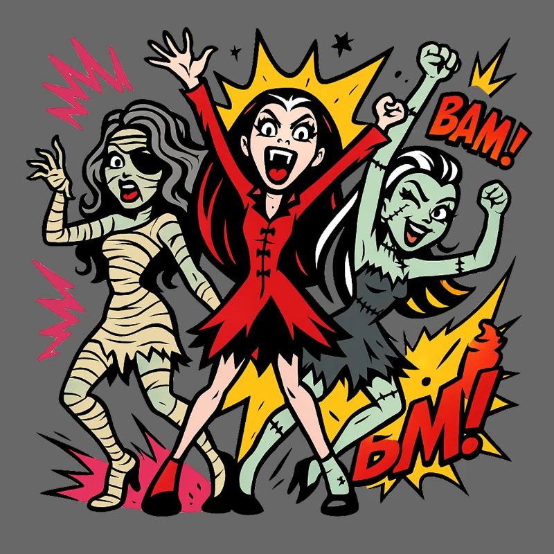 Comic Horror Monster Dance
