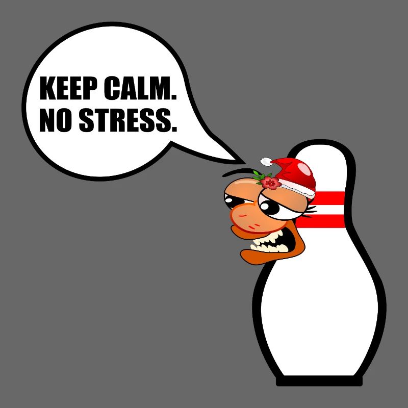 FUNNY CHRISTMAS BOWLING KEEP CALM