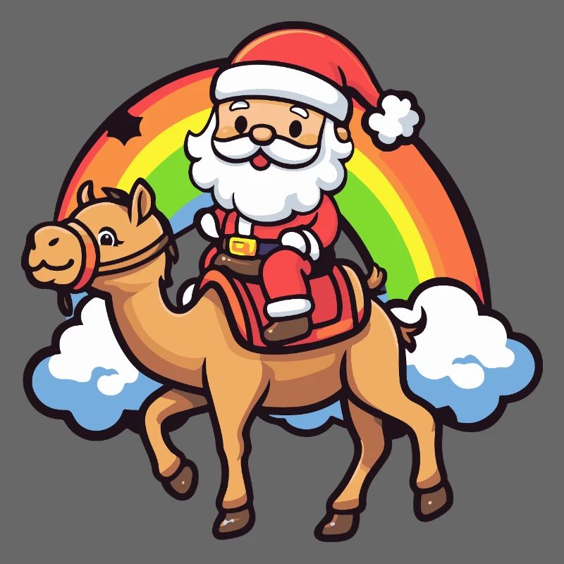 Kamel Weihnachtsmann Weihnachten
