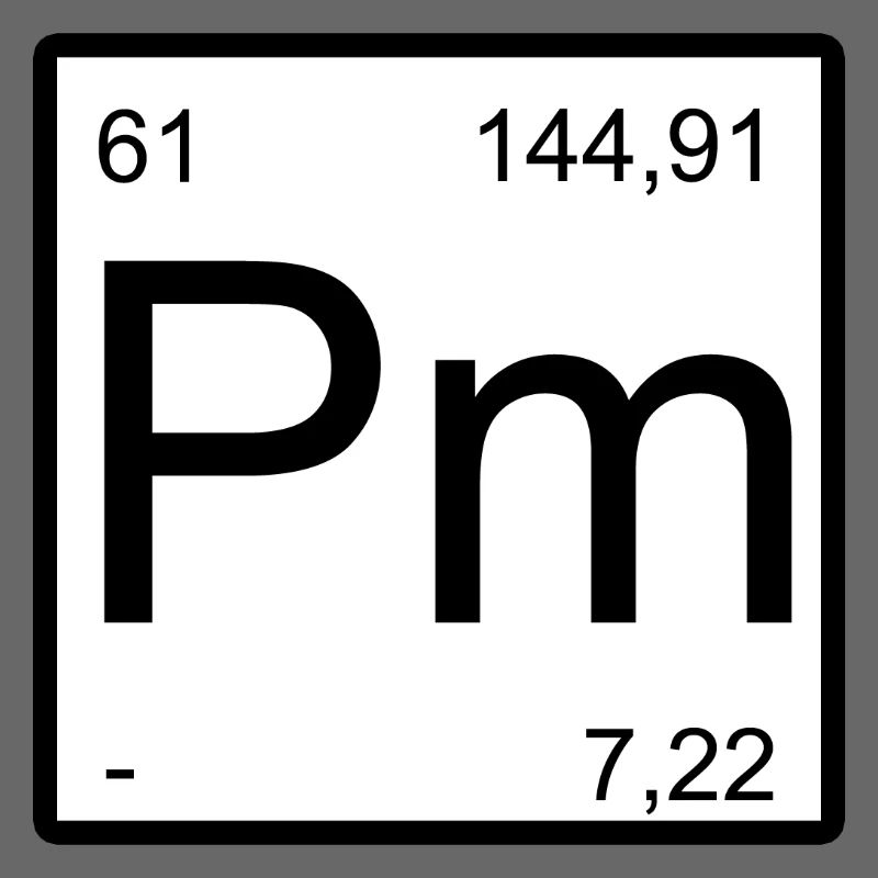 Promethium Pm Minimalist Typography