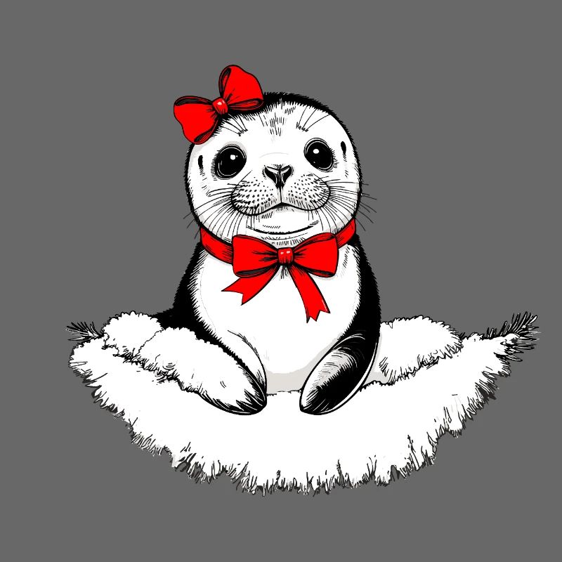 Bow-tiful Seal – Christmas Edition