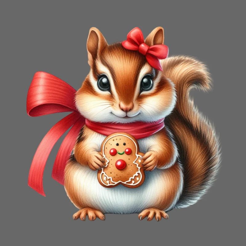 Ginger Squirrel with Cookie