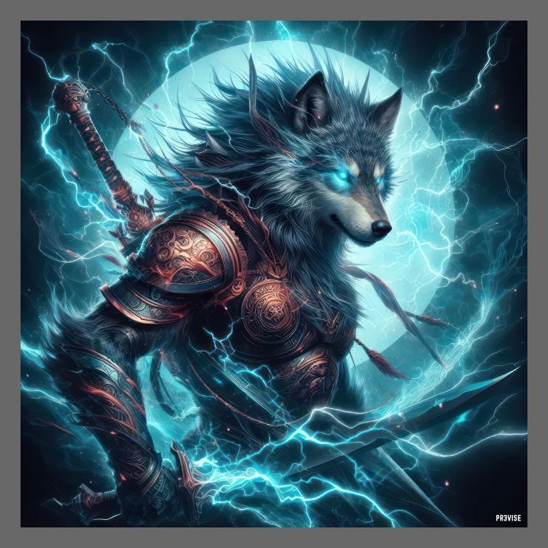 Luminous Arcane Wolf Armor