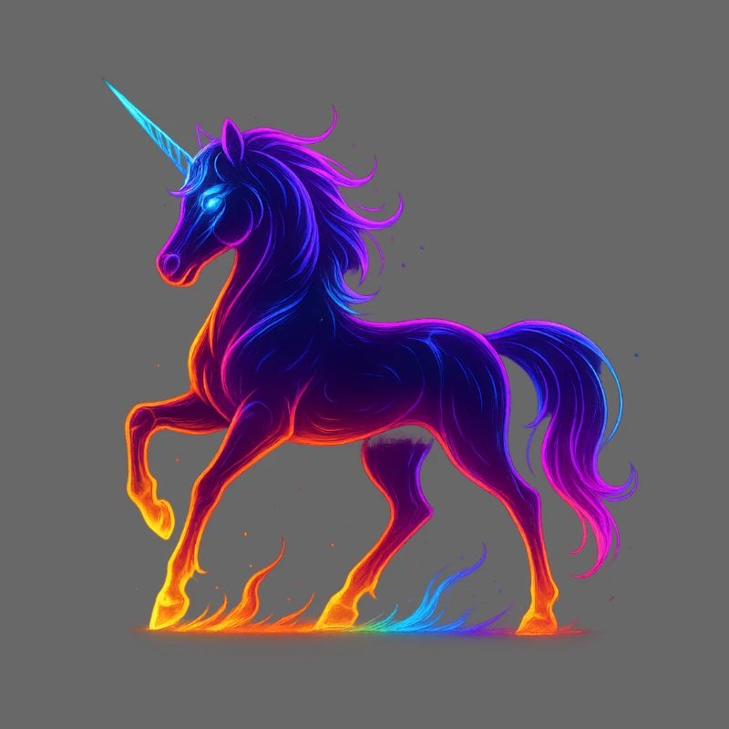 Flammender Neonmais