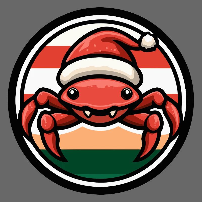Weihnachtskrabbe im Feststil