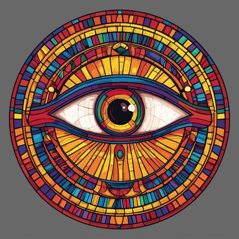 Rainbow Mosaic Eye