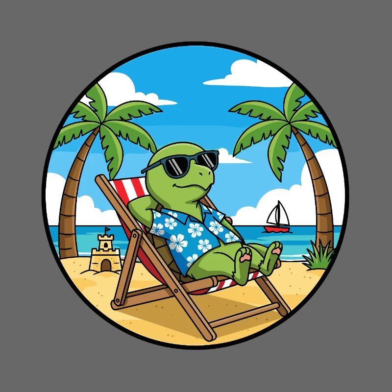 Coole Turtle Beach Vacation Sommer-Vibes