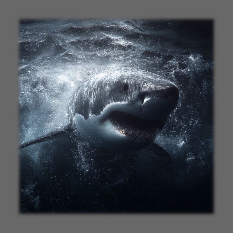 Great White Shark Attack Ocean Design