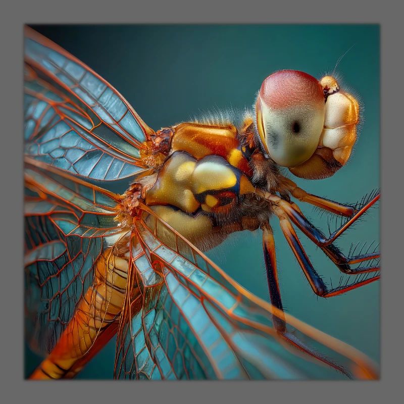 Graphisme macro de la faune de Dragonflies