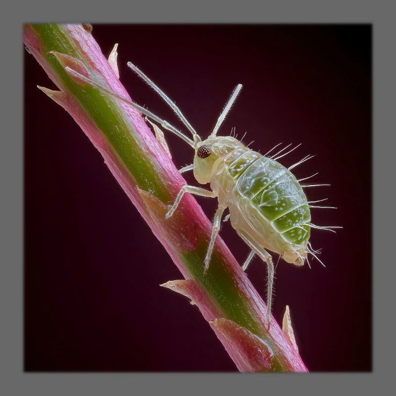 Macro des pucerons verts – Conception d’insectes exotiques