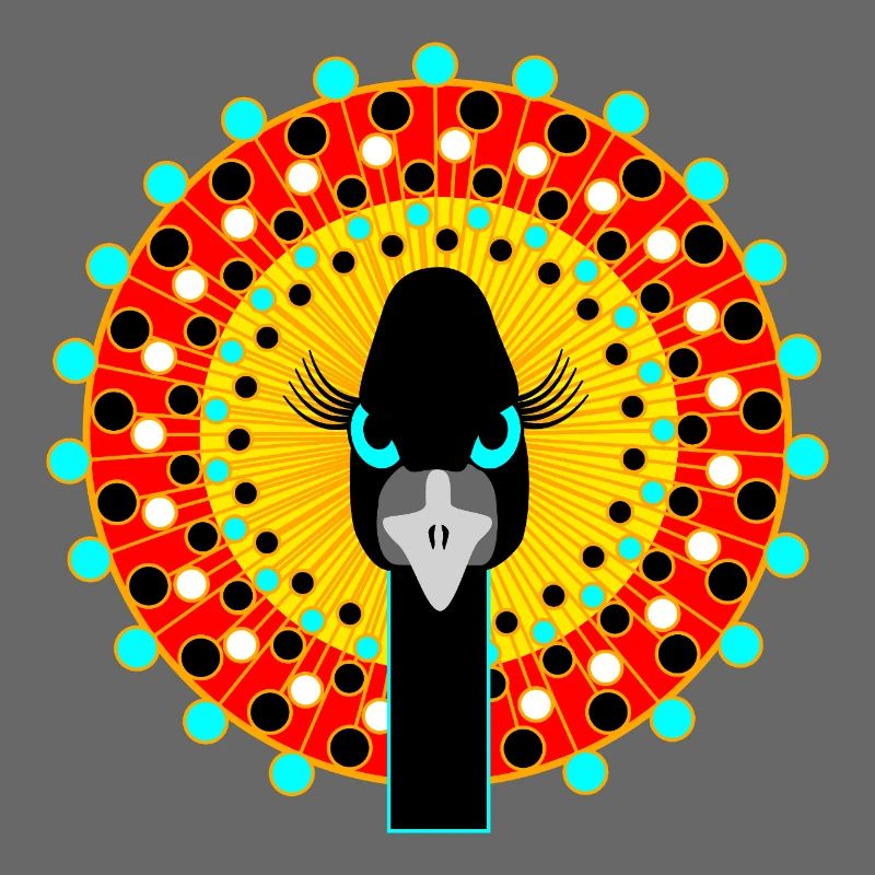 Vogel mit Attitüde.