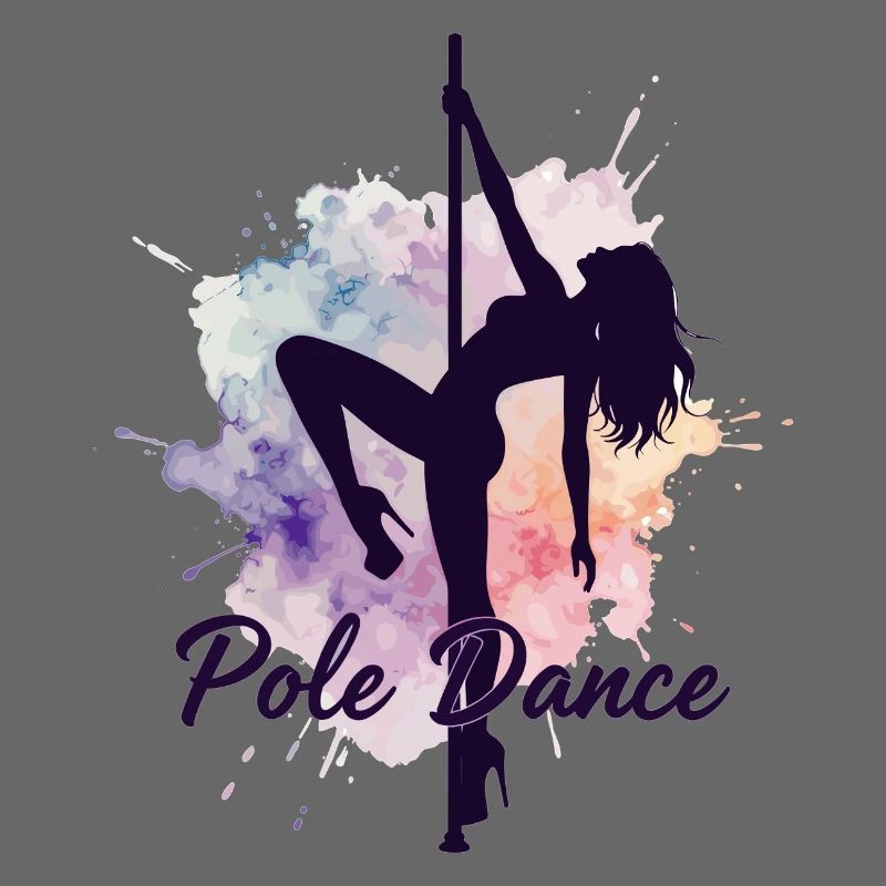 Pole Dance Poledancerinnen Aquarell stark Geschenk