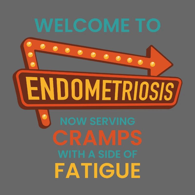 Endometriose-Bewusstsein – Retro-Diner-Schild