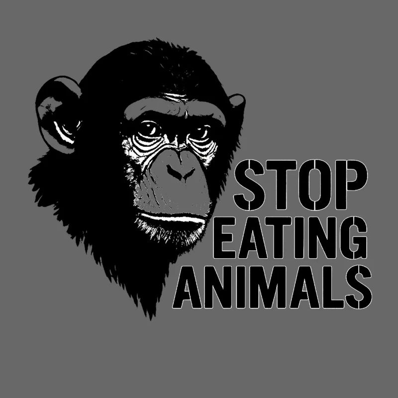 Stop Eating Animals – Schimpansen-Design