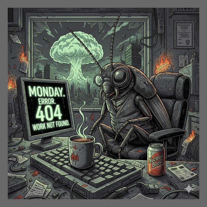 Lundi post-apocalyptique - Crise du bureau de Roach