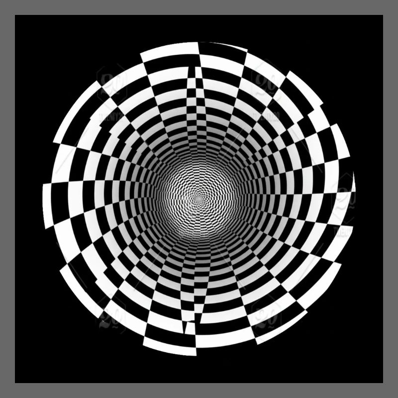 Vortex optique noir et blanc