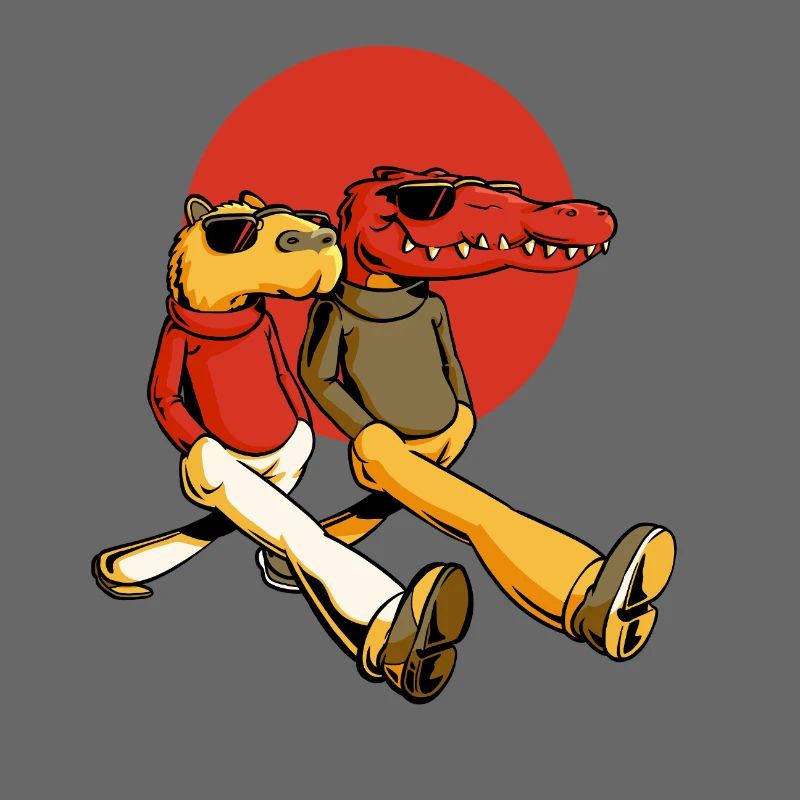 Capybara und Gator
