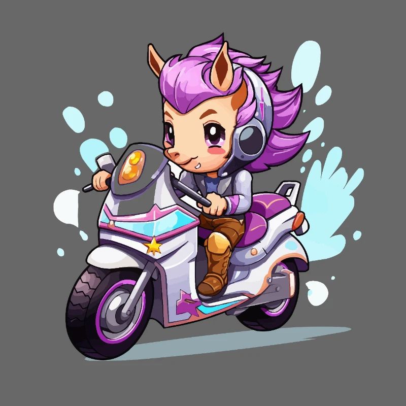 Chibi Motorcycle Heroine