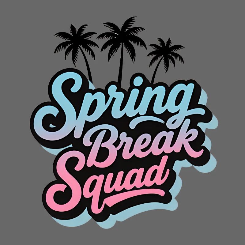 Fête de Noël Palm Trees Spring Break Squad Tropical