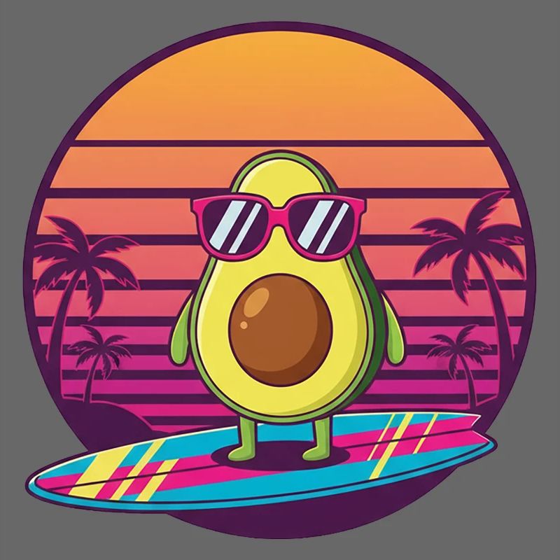 Avocado 80s Sunset