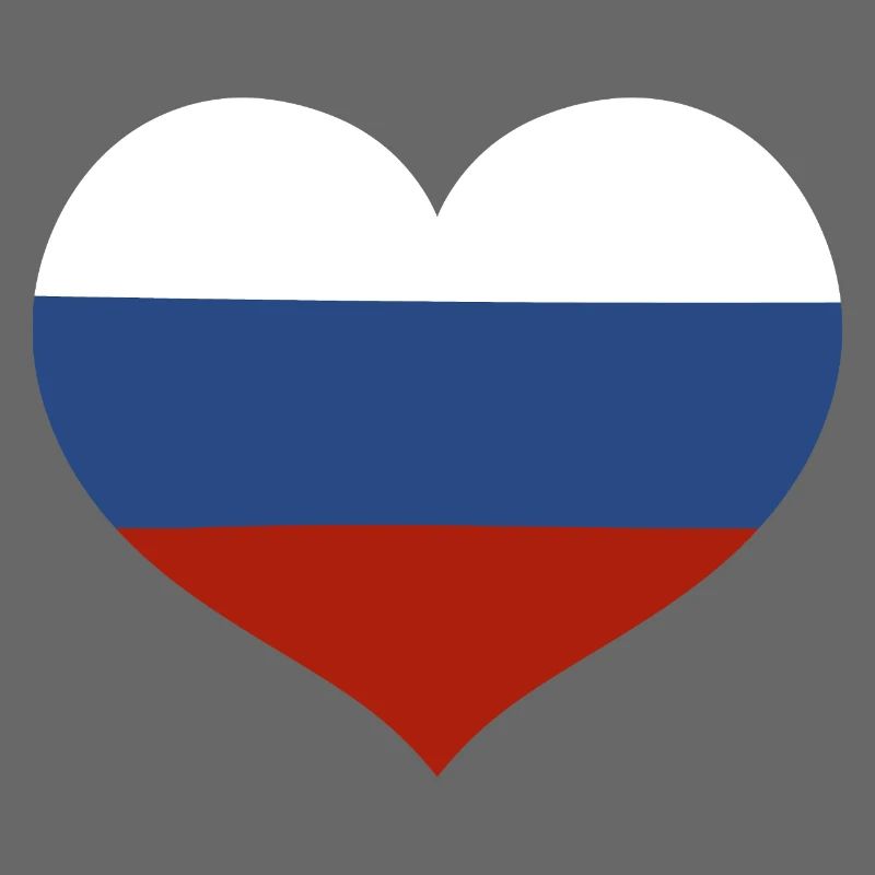 Drapeau du cœur de la Russie