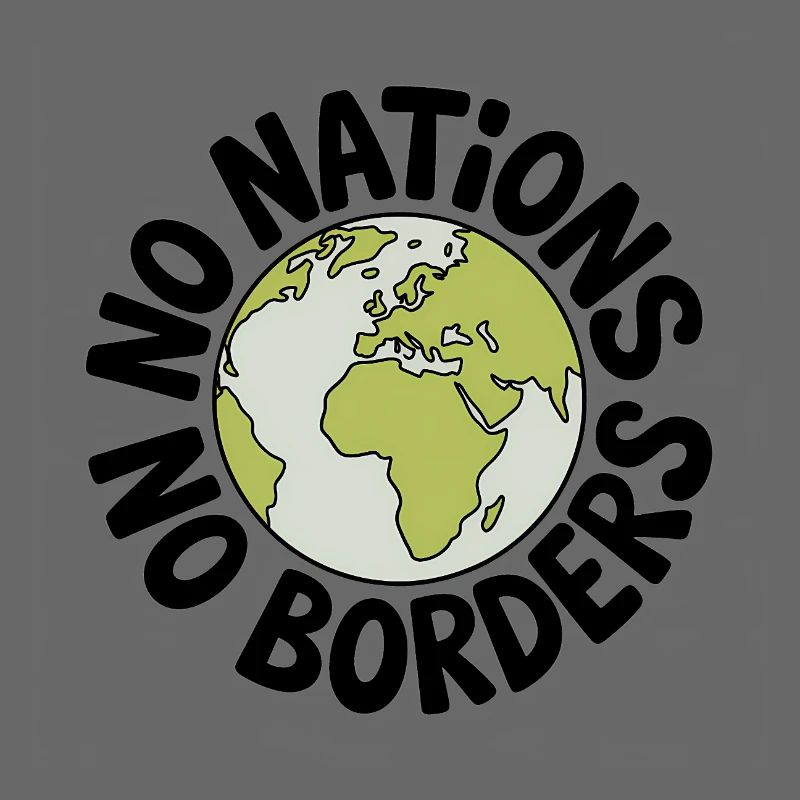 No Nations No Borders - Antifa Tee