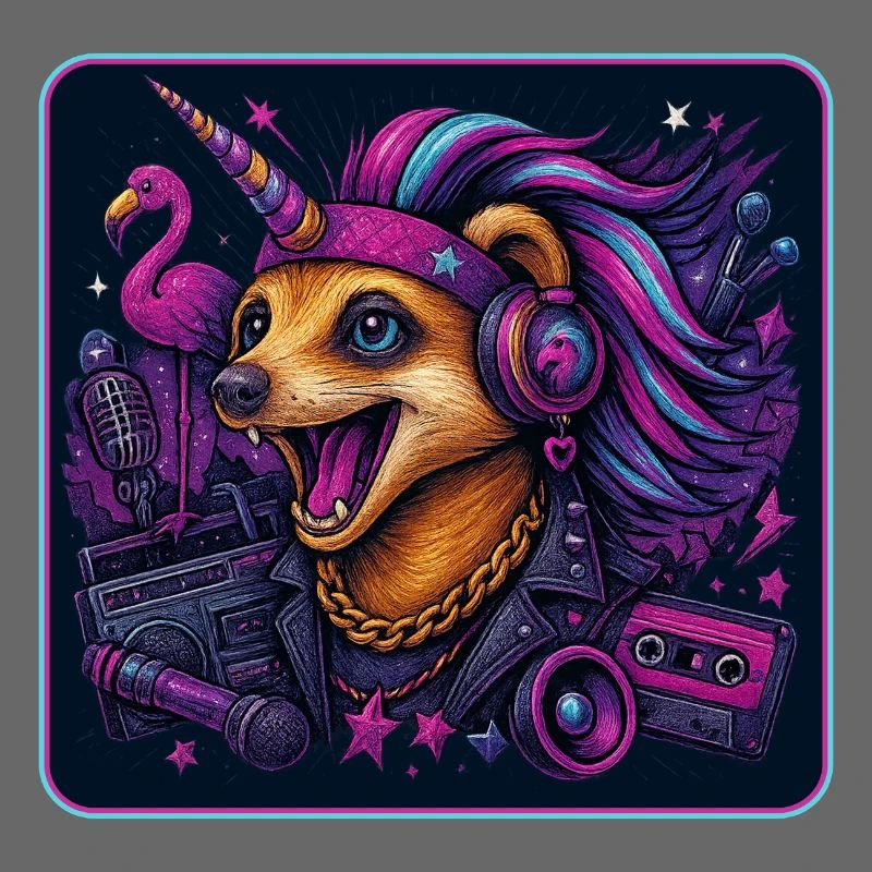 Erdmännchen Einhorn Party