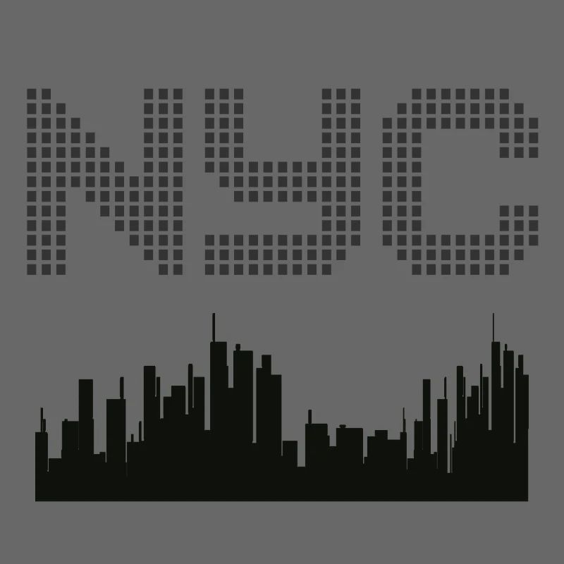 New York Pixel Skyline