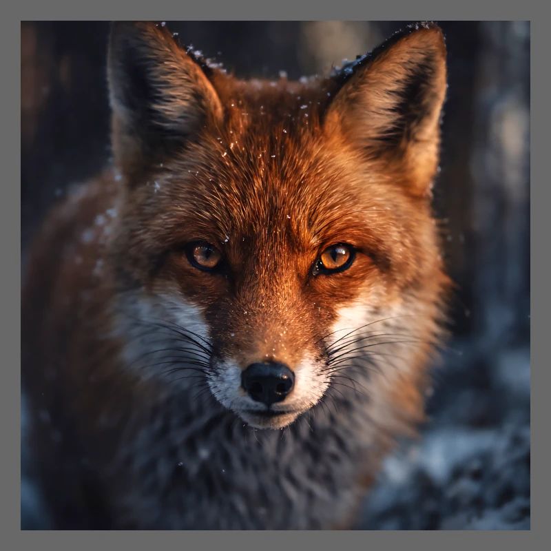 Fuchs-Erkundung bei Einbruch der Dämmerung