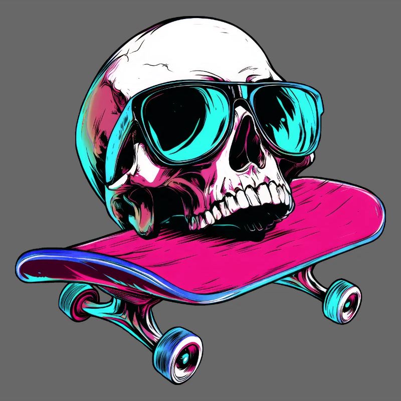 Totenköpfe Skateboard - 1990