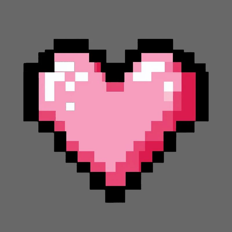 Retro 8-Bit-Pixelherz