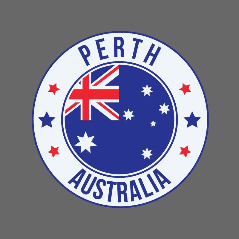 Perth Australia Circle Abzeichen