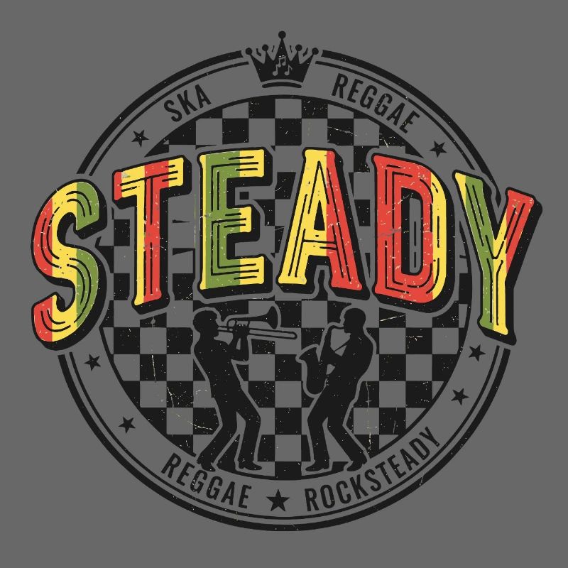 Steady Ska Reggae Circle Logo